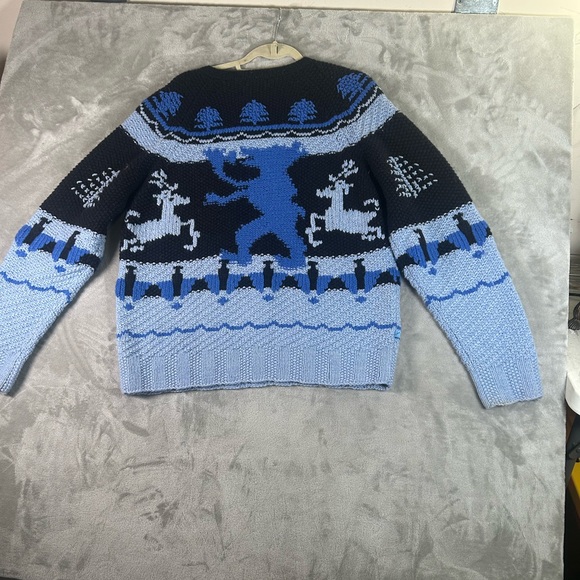 Marc ecko lambswool fair isle cable knit sweater - Picture 2 of 8